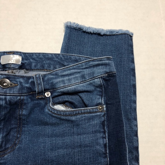 Ecru Cropped Kinney Skinny Jeans 0495 - Picture 6 of 9